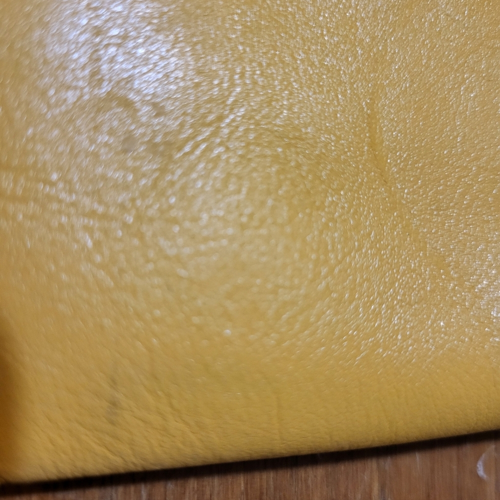 Coach Two-Tone Yellow and Cream Wristlet - Picture 7 of 7